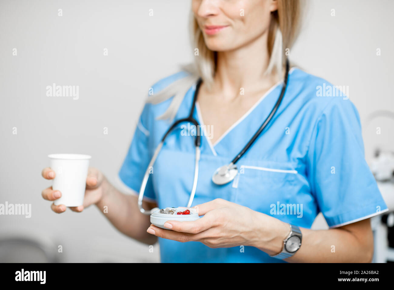 Nurse female hospital no face hi-res stock photography and images - Alamy