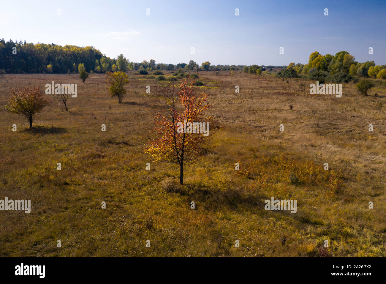 aerial view of autumn landscape Stock Photo - Alamy
