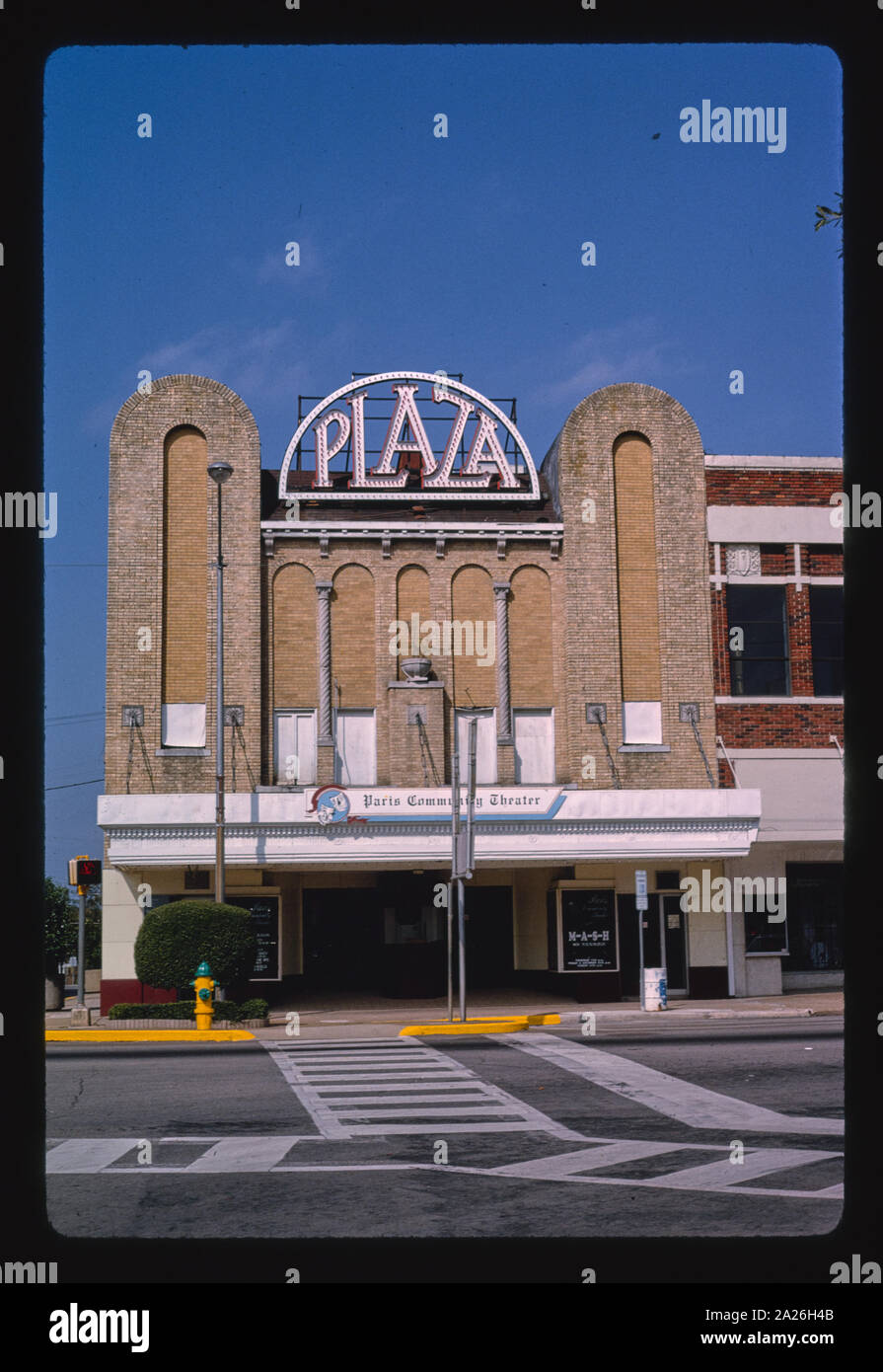 Plaza Theater, Paris, Texas Stock Photo