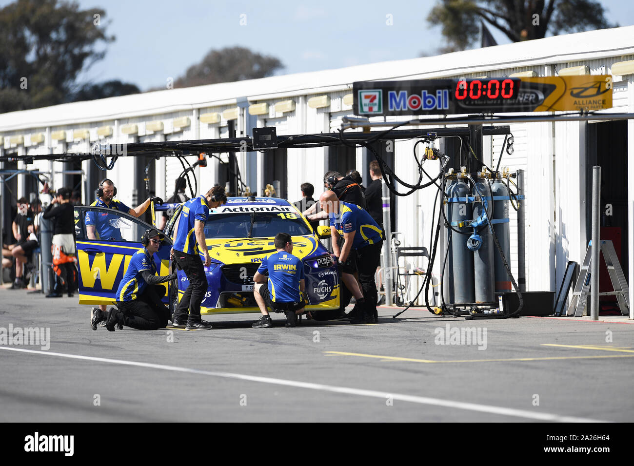 Mark Winterbottom, Winton Motor Raceway test day Stock Photo