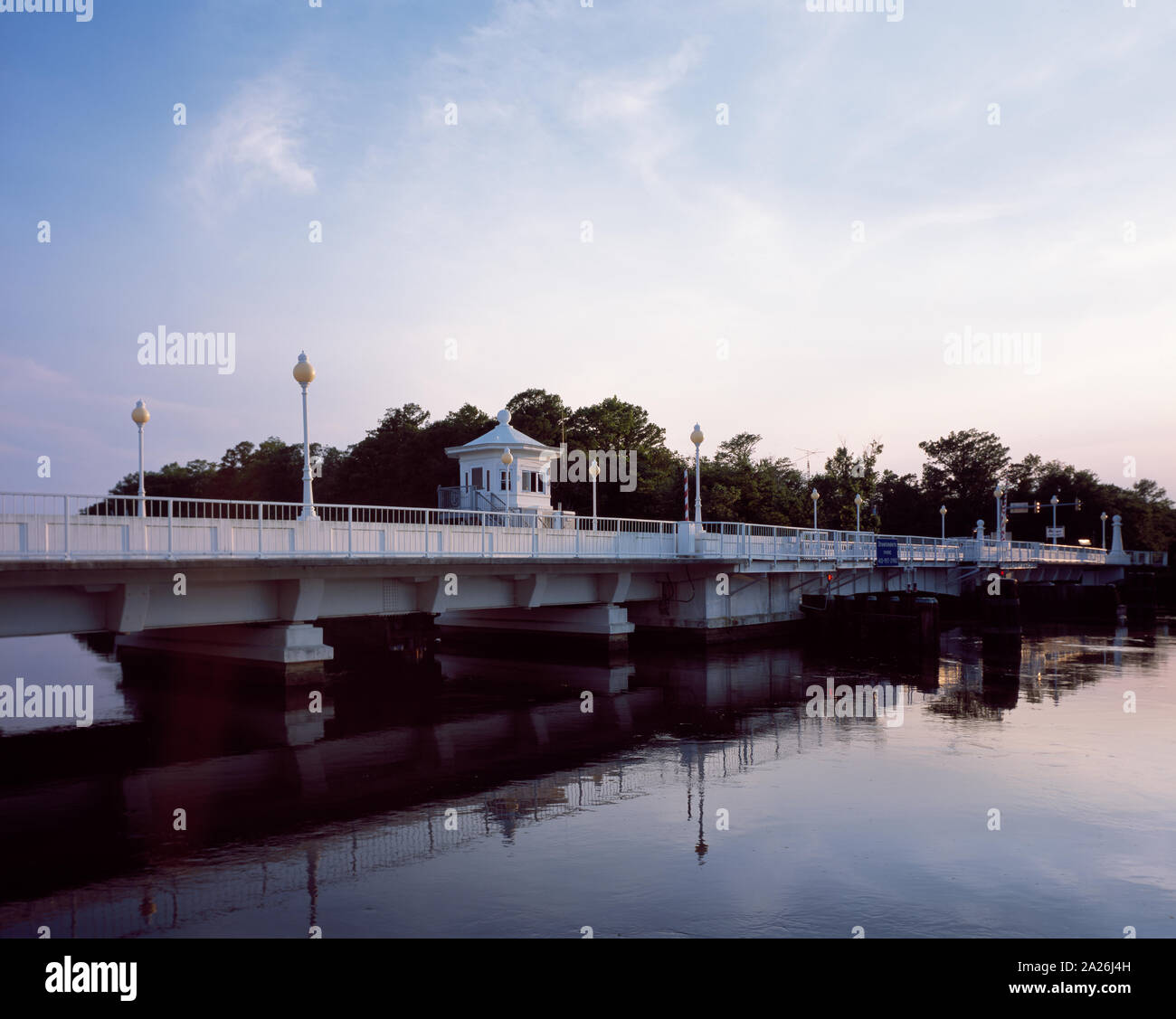 City Bridge, built in 1920 in Worcester County, Maryland Stock