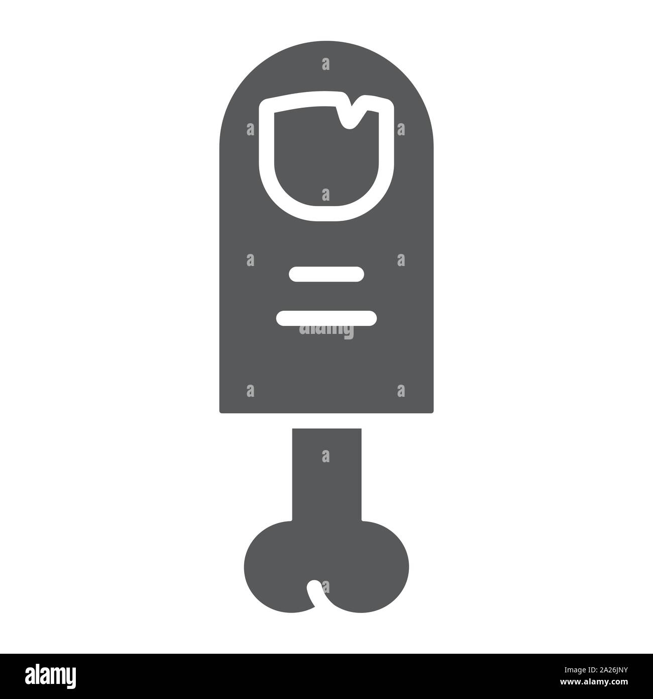 Zombie finger glyph icon, halloween and creepy, monster finger sign ...