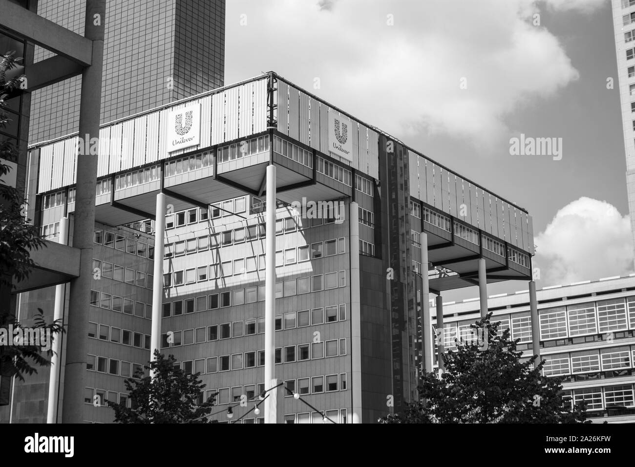 Rotterdam city of architecture Black and White Stock Photos & Images ...