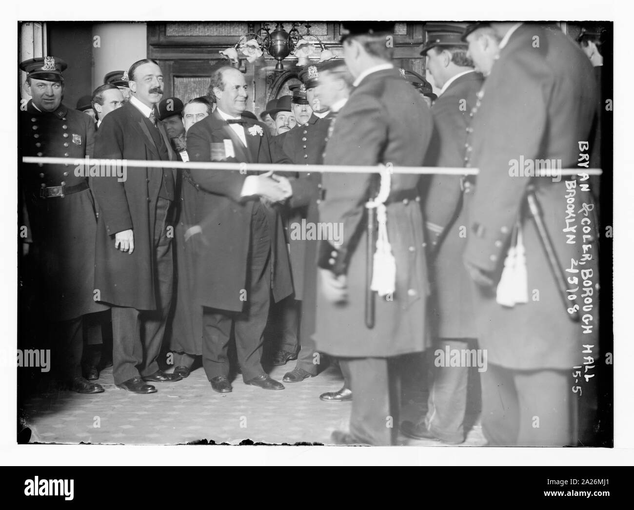 Policeman, Bryan & Coler, Borough Hall, Brooklyn Stock Photo