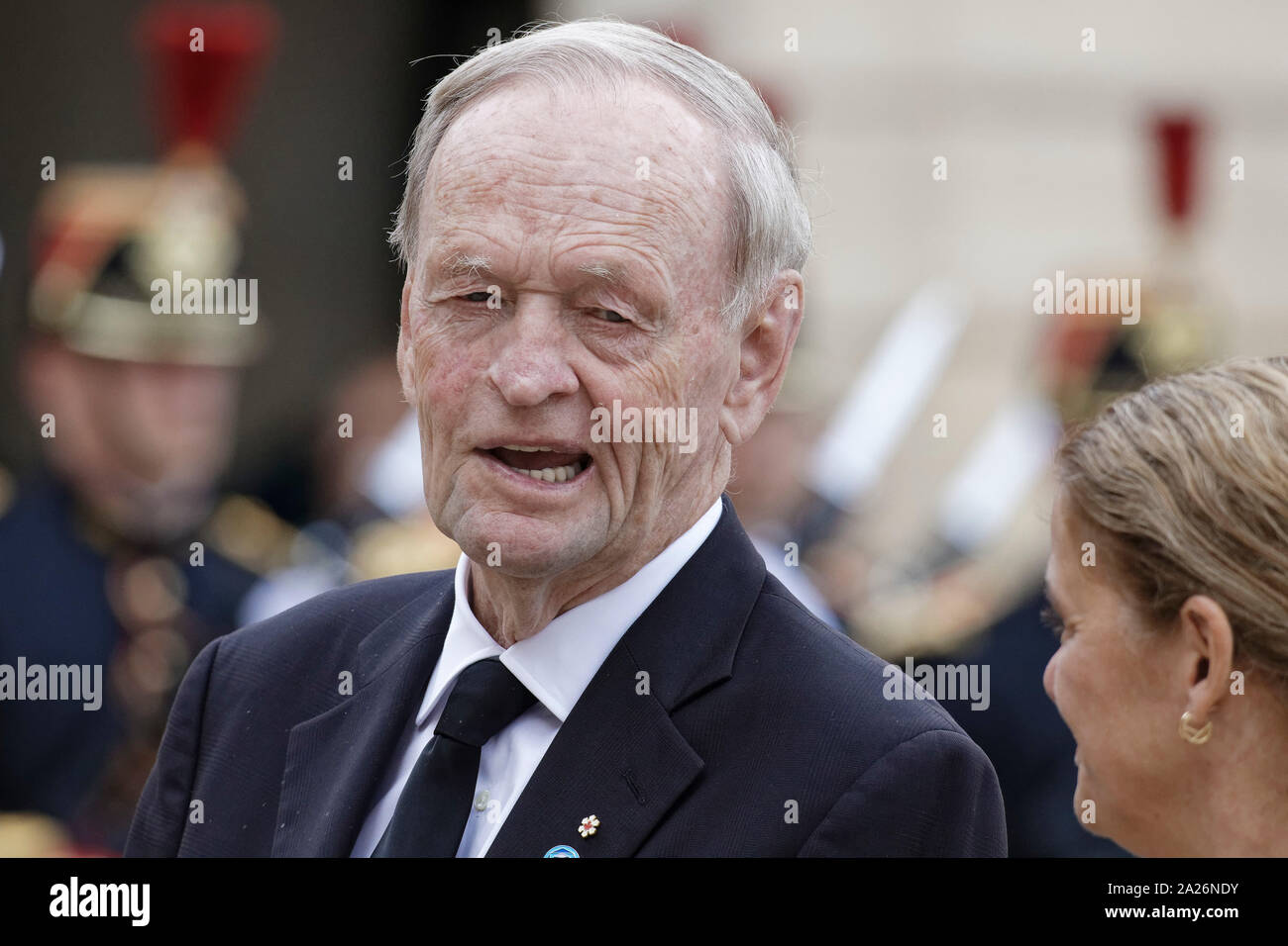 Paris, France. 30th Sep, 2019.Emmanuel Macron receives foreign heads of