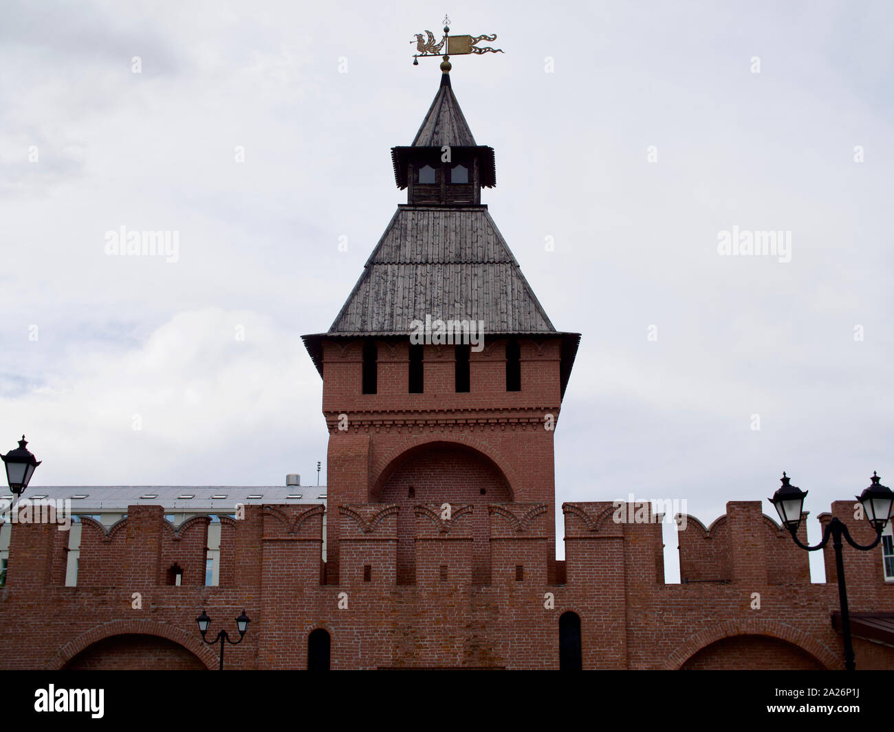 Ancient architectural complex Fortress Tula Kremlin, Russia Stock Photo ...