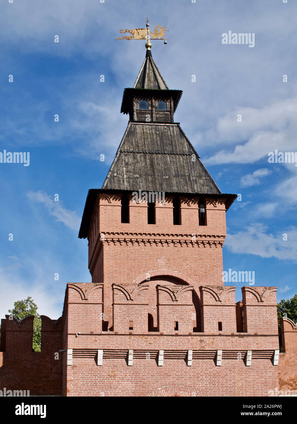 Ancient architectural complex Fortress Tula Kremlin, Russia Stock Photo ...