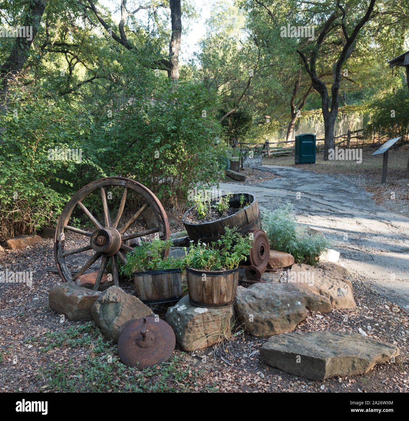 Portion Of The Herb Garden At Log Cabin Village A Living History