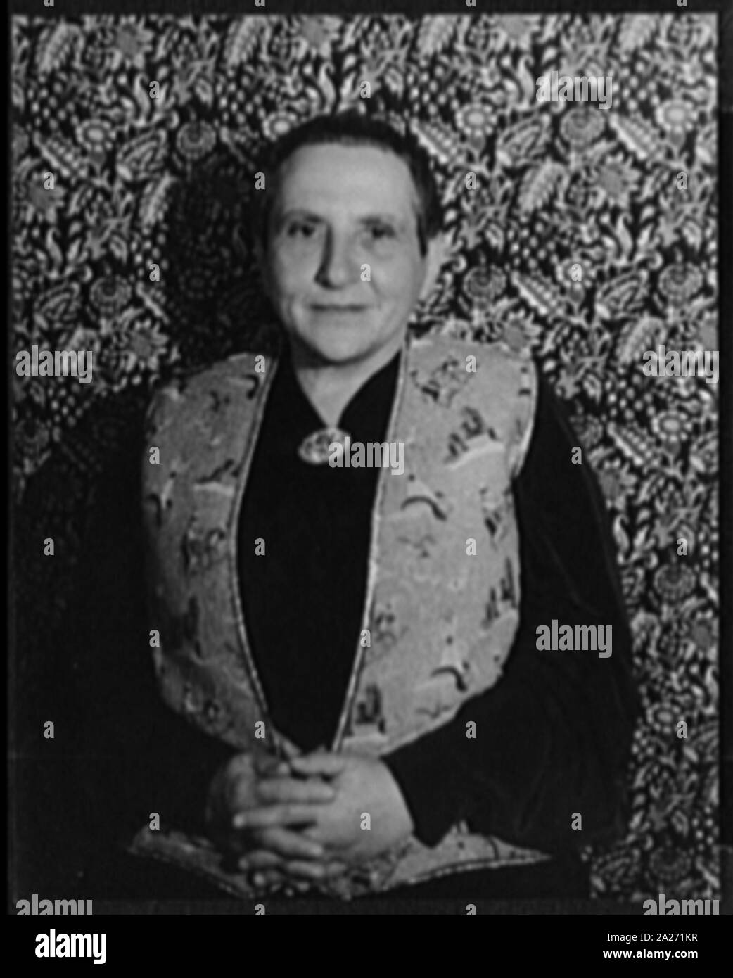 Portrait of Gertrude Stein, New York Stock Photo