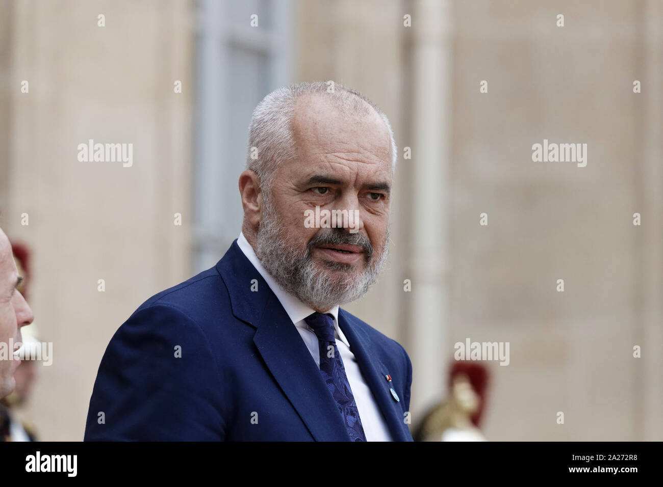 Paris, France. 30th Sep, 2019.Emmanuel Macron receives foreign heads of