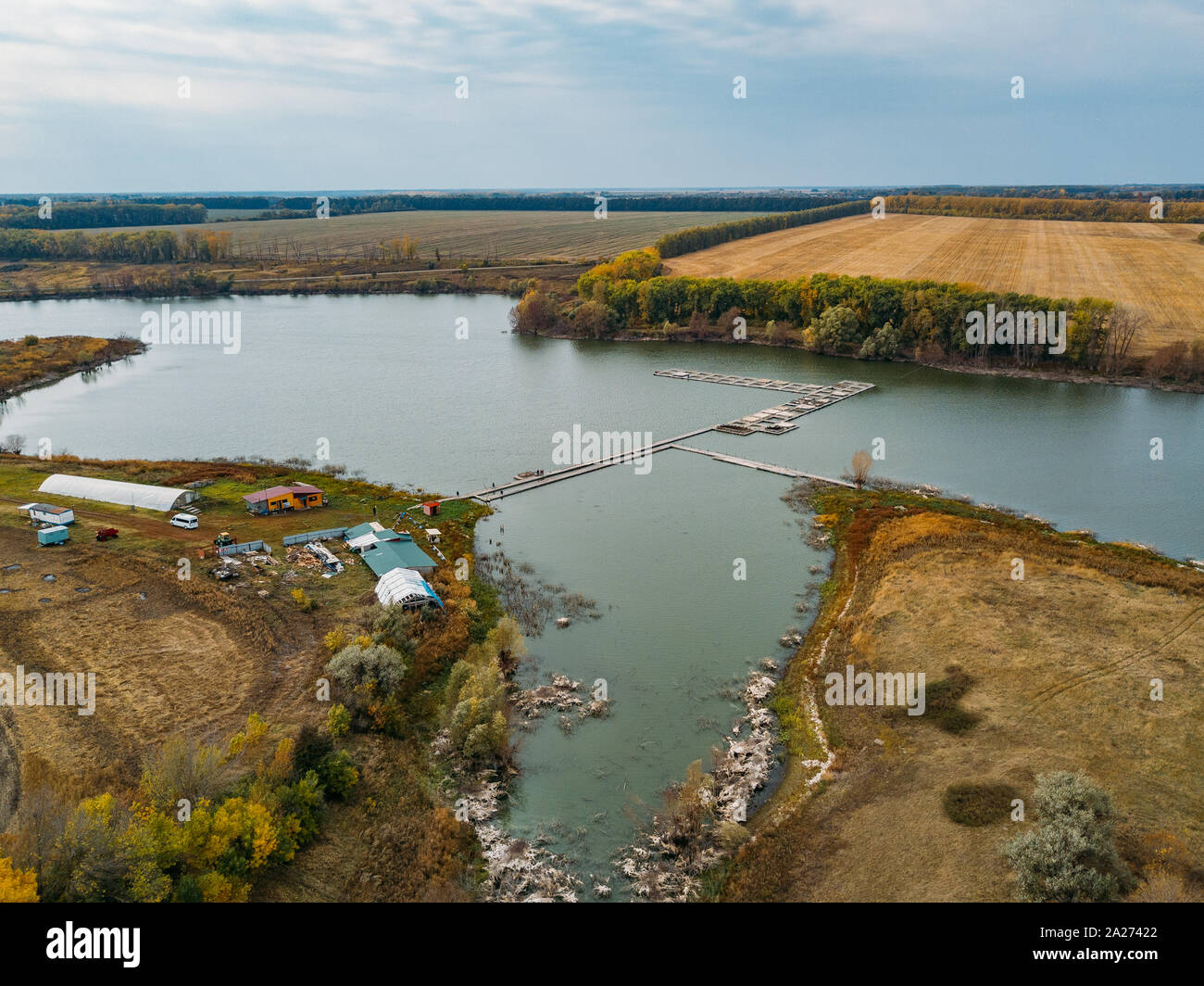 Fish hatchery aerial hi-res stock photography and images - Alamy