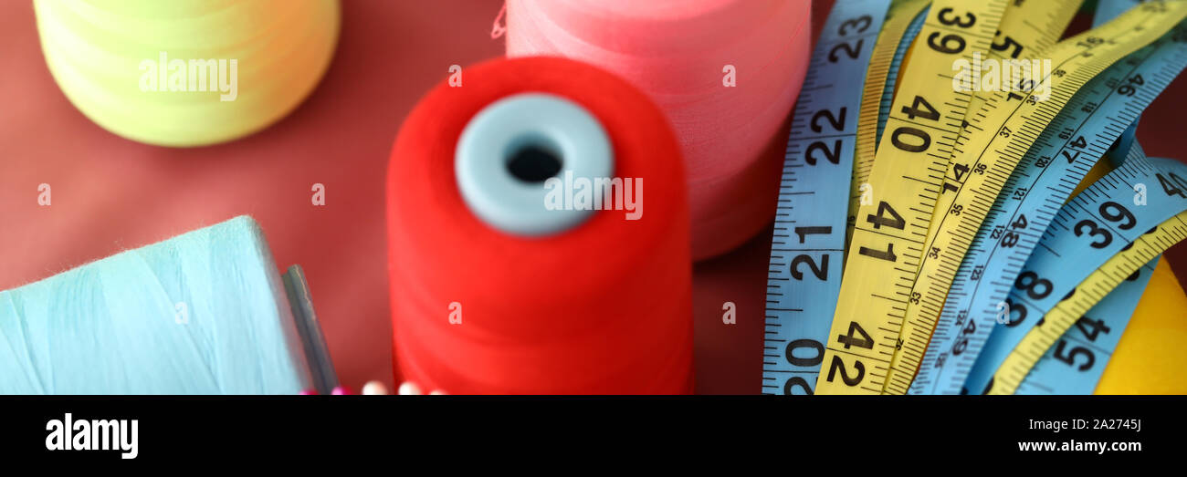 Diverse tailor utilities Stock Photo