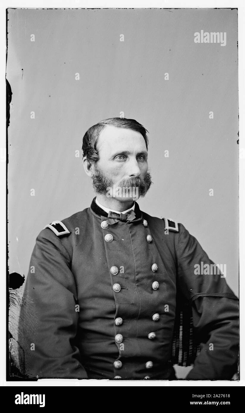 Portrait of brevetted Brigadier General Napoleon Bonaparte McLauglen (1823-1887) Stock Photo
