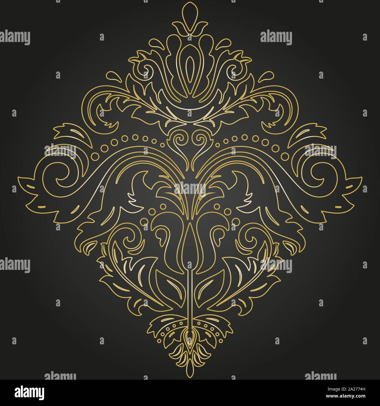 Elegant Vector Ornament in Classic Style Stock Vector