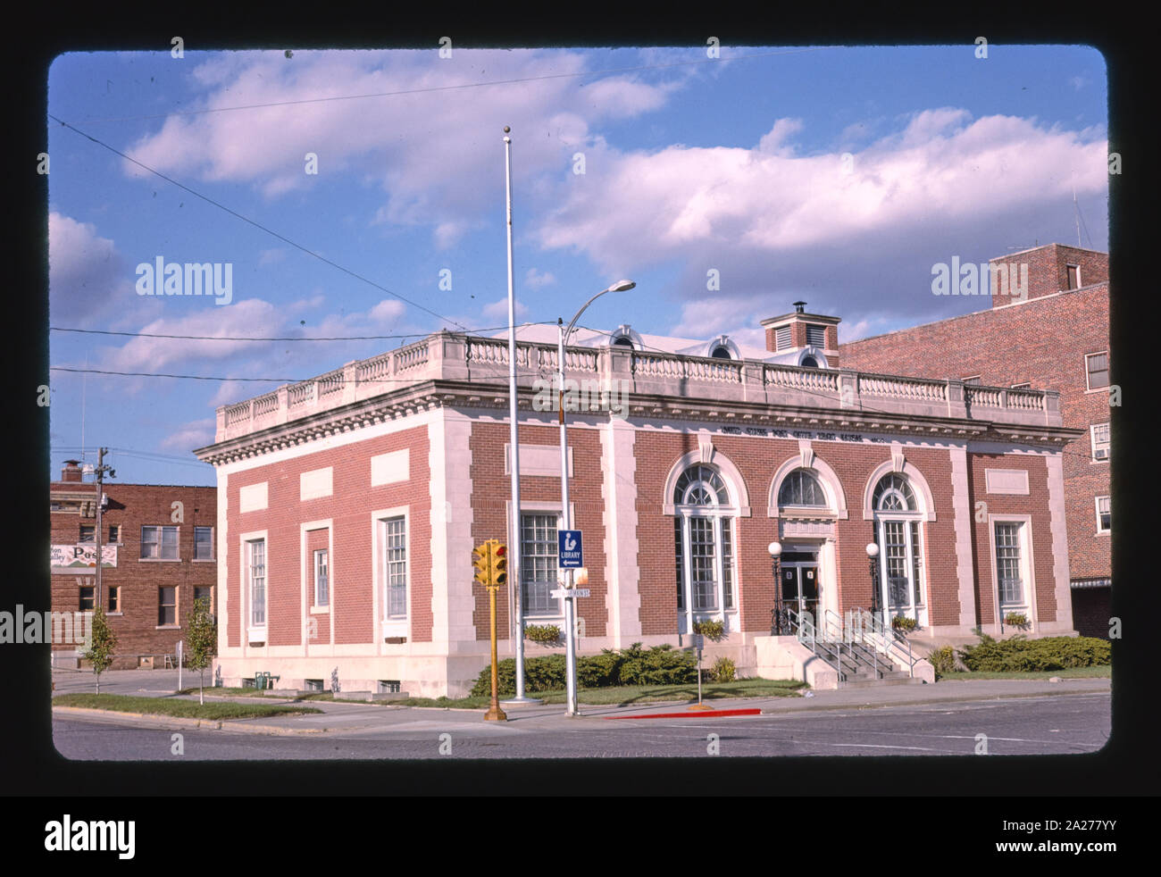 Post Office, Main Street & Hersey Avenue, Beloit, Kansas Stock Photo