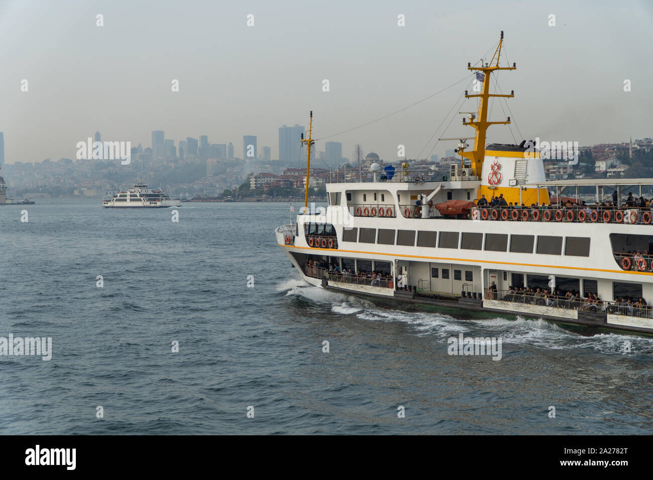 ferries of istanbul, also known as vapur. Marmara sea and Istanbul ...