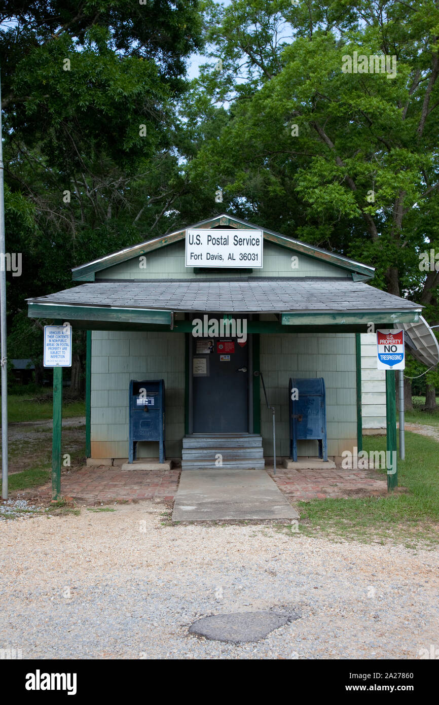 Post office in Fort Davis, Alabama Stock Photo Alamy