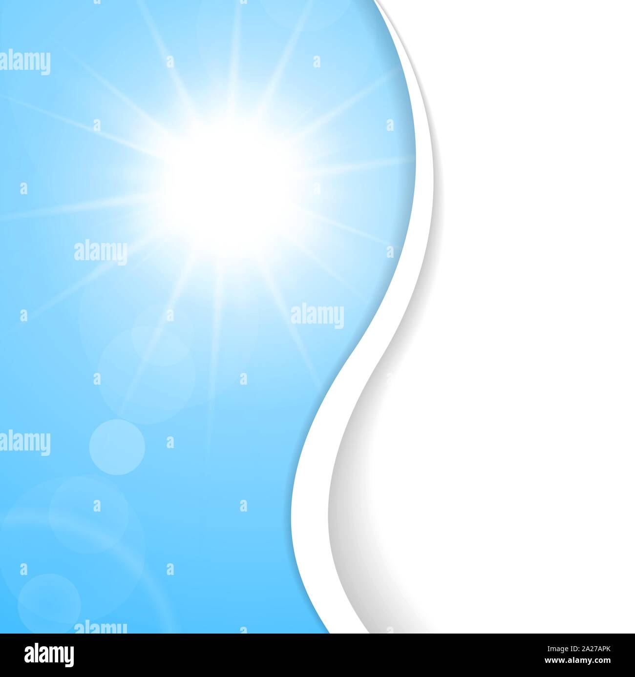 Sun Rays Blue Background Vector for Free Download
