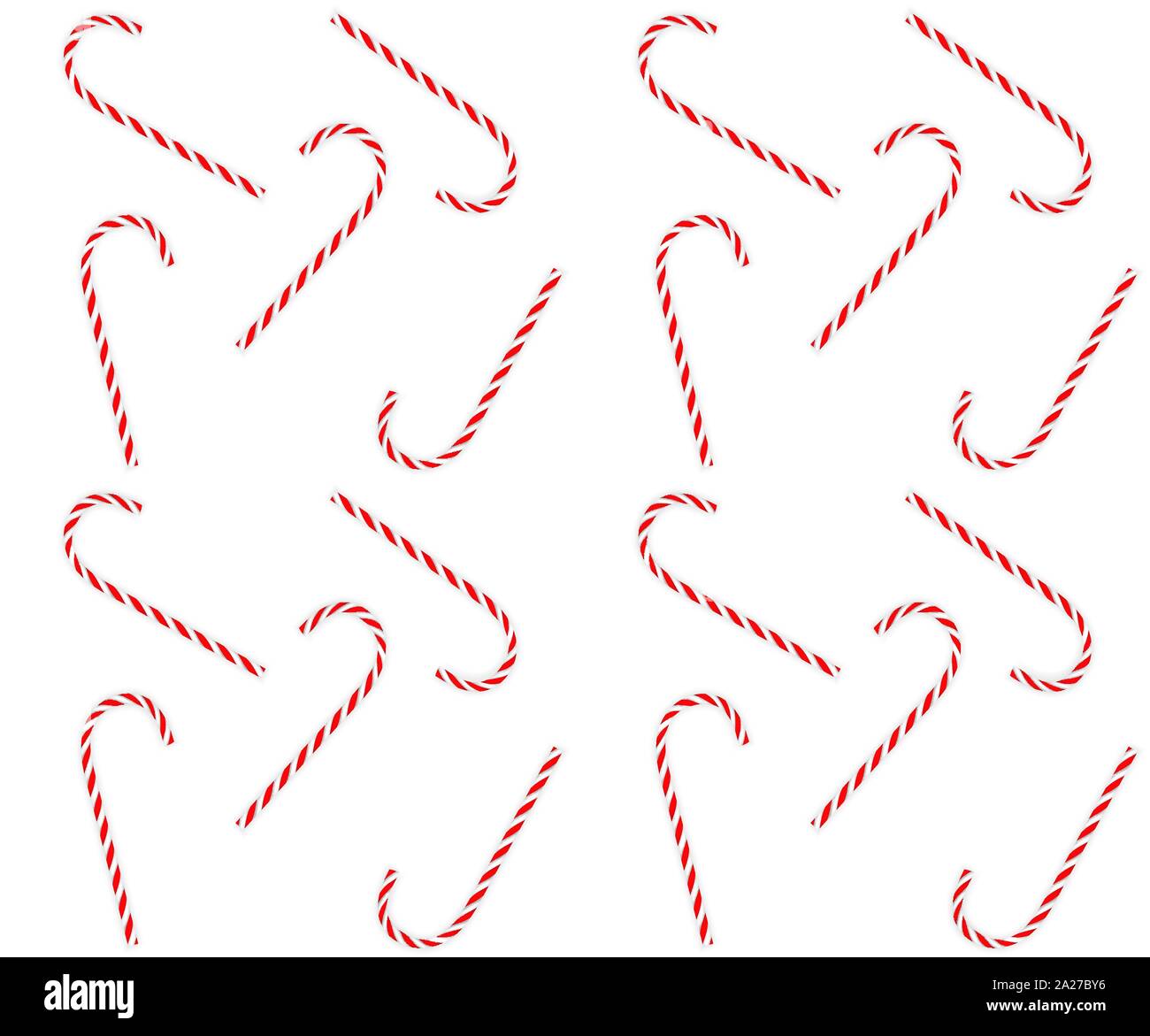 Colorful tasty sweet New Year red and white candy cane. Seamless ...