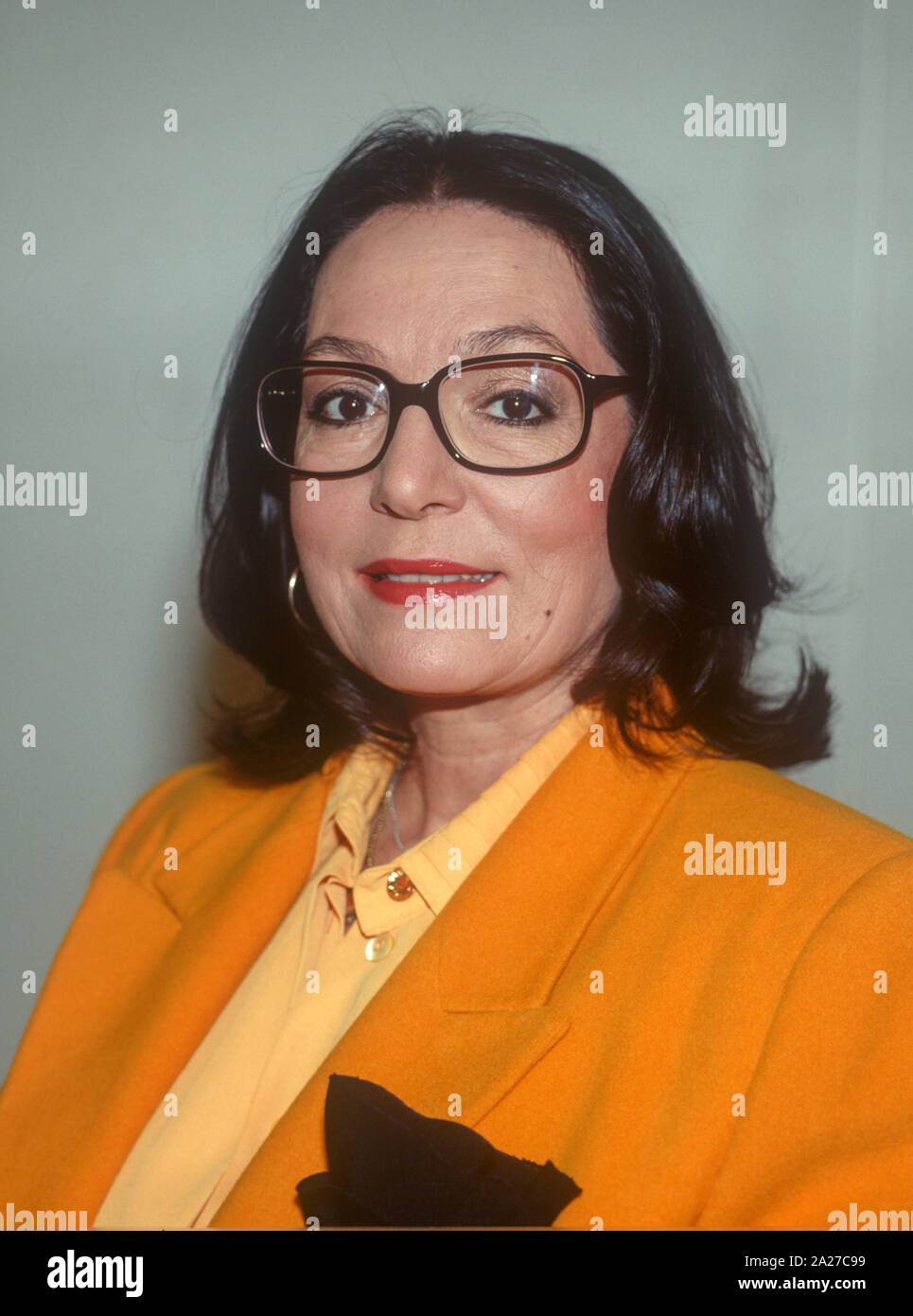Nana Mouskouri in January 1991.The greek singer and politician Nana