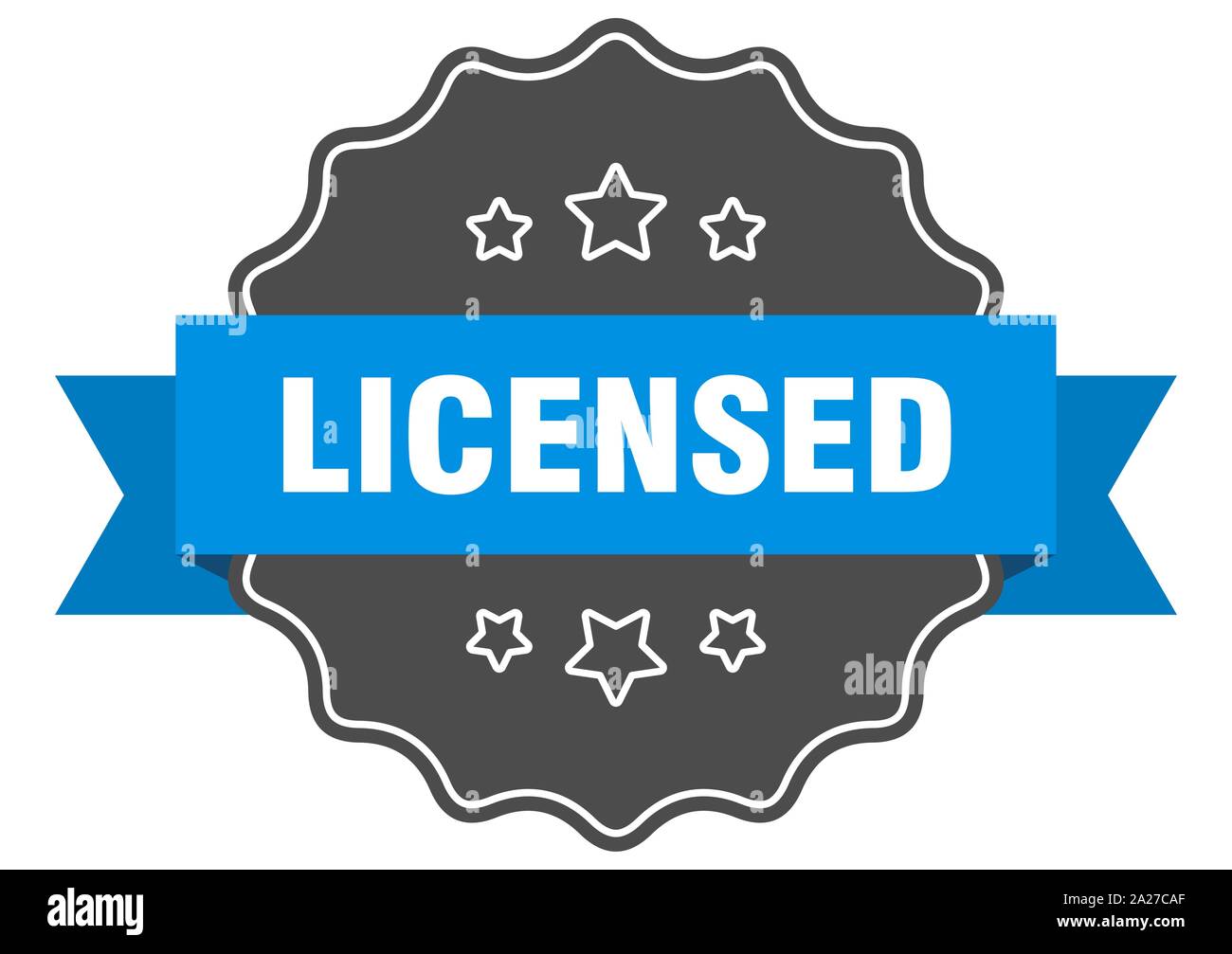 License Rleased licensed blue label. licensed isolated seal. licensed Stock Vector ...