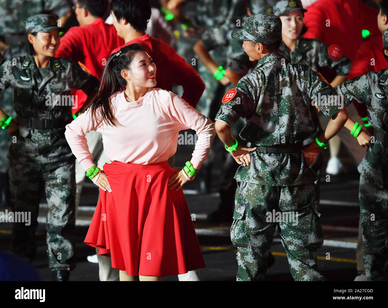 Beijing, China. 1st Oct, 2019. Performers Dance During A Grand Evening ...