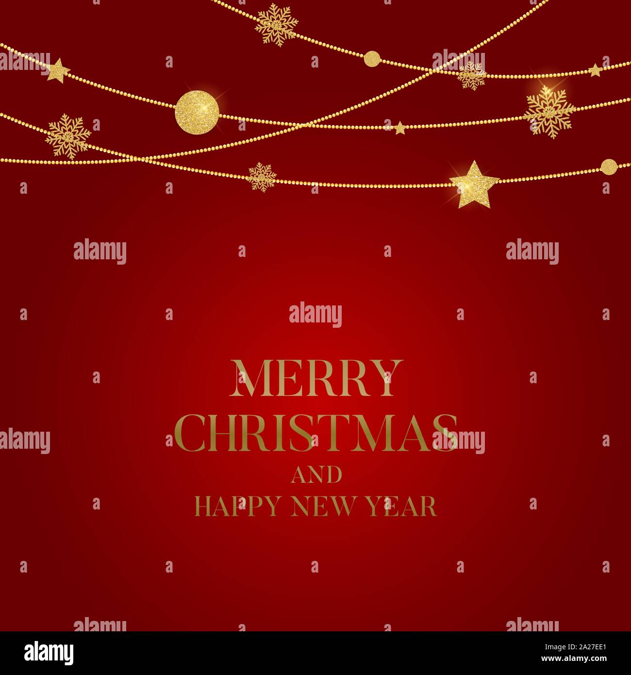 New Year and Merry Christmas Background. Vector Illustration Stock ...