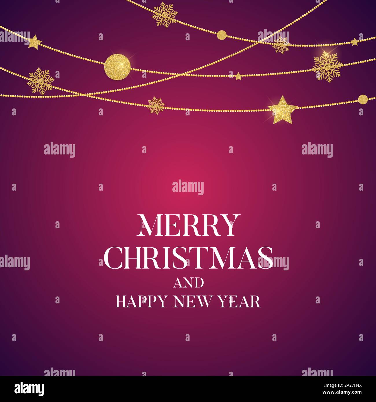 New Year and Merry Christmas Background. Vector Illustration Stock ...
