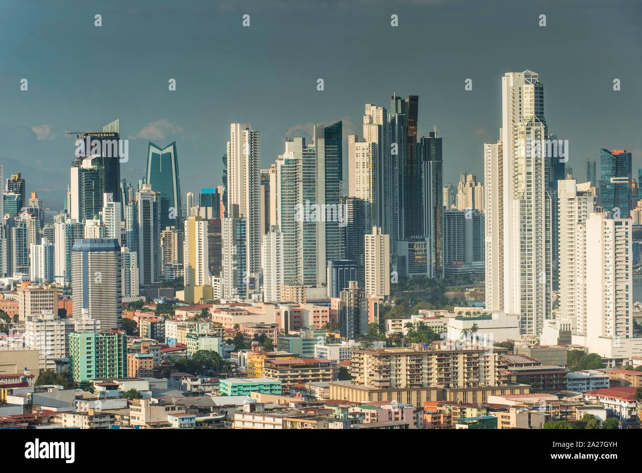 Overlook over Panama City from El Ancon, Panama Stock Photo