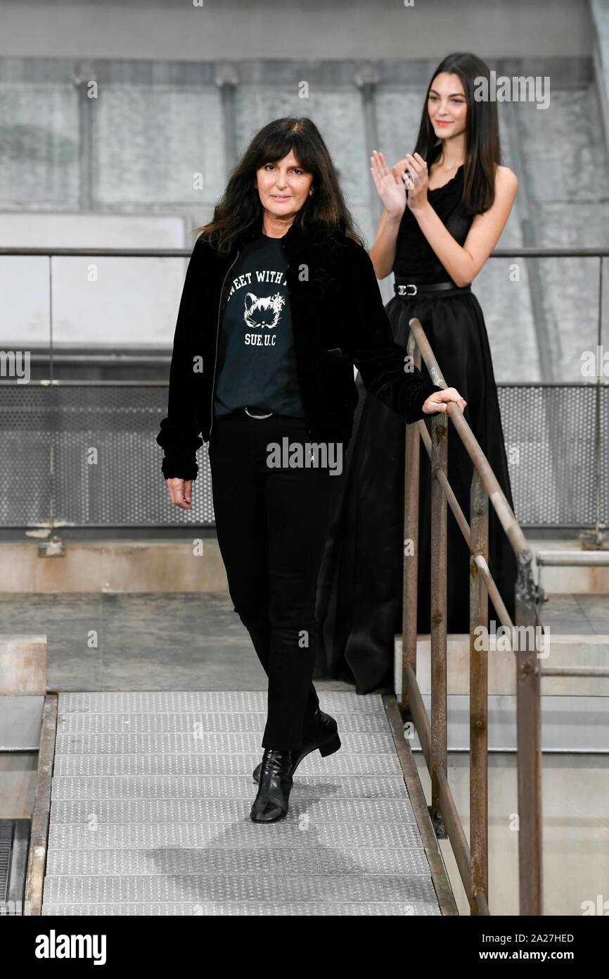 Paris, France. 01st Oct, 2019. Virginie Viard at CHANEL SS20 Runway during  Paris Fashion Week - Paris, France 01/10/2019 | usage worldwide Credit:  dpa/Alamy Live News Stock Photo - Alamy