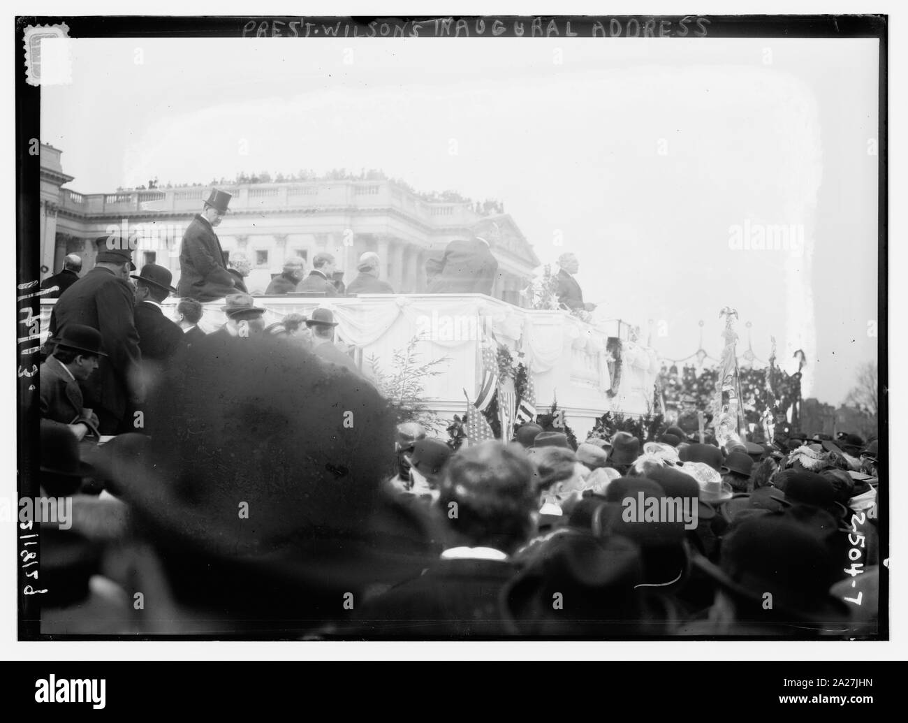 Wilson Offical Inauguration Pres't. Wilson's Inaugural address Stock Photo - Alamy
