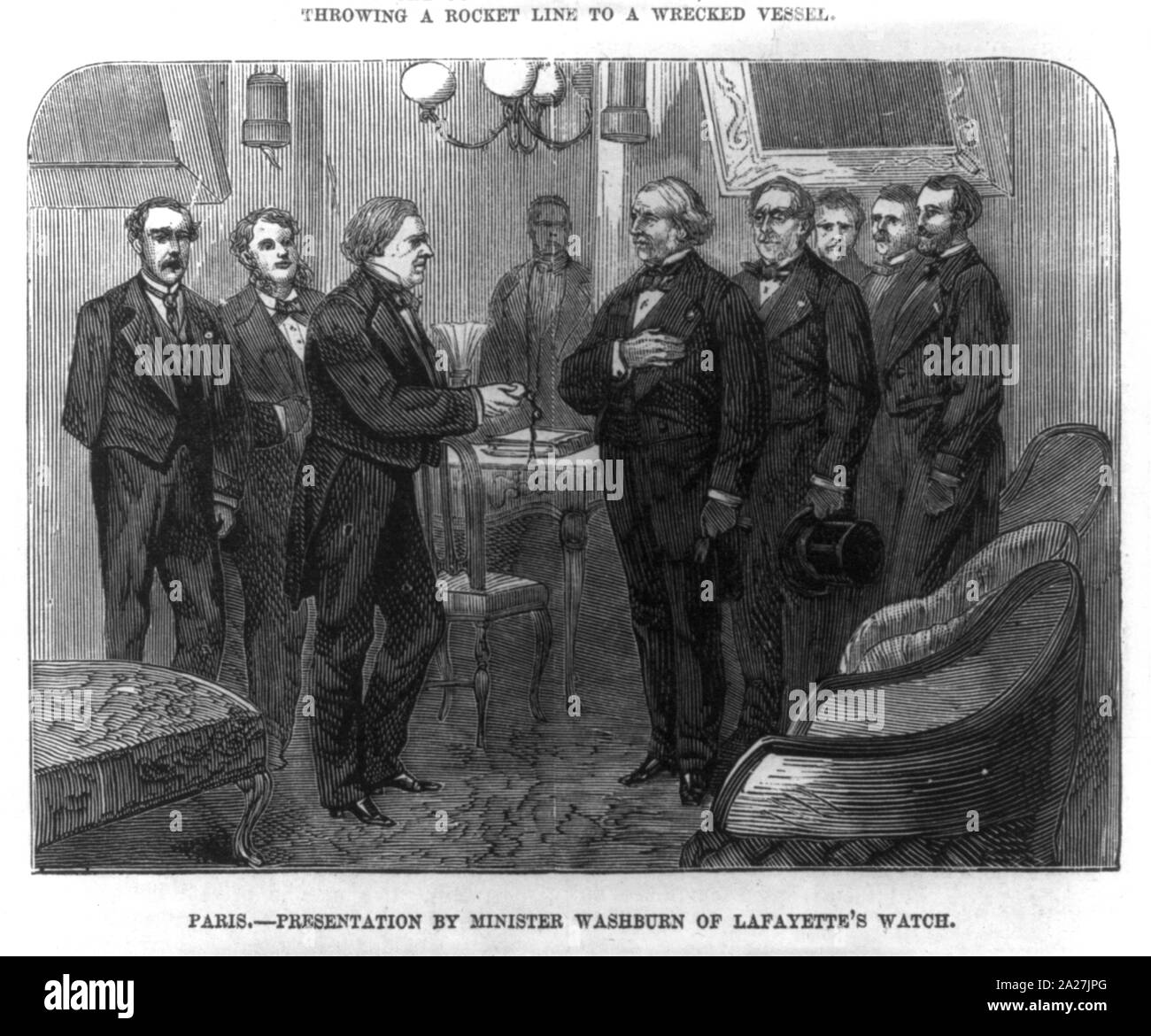 Presentation by Minister Elihu Benjamin Washburne (18161887) of