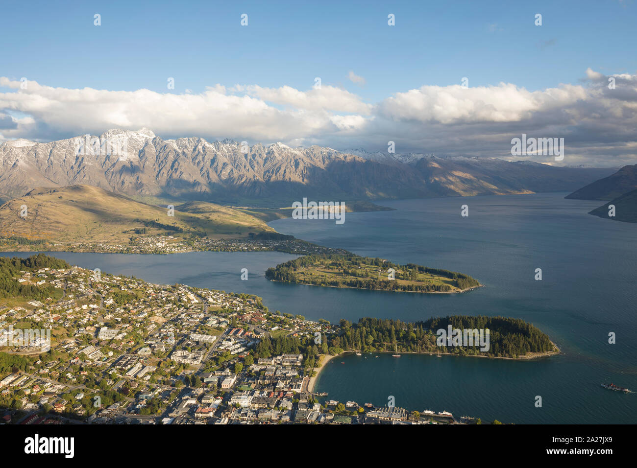Aerial view wakatipu lake hi-res stock photography and images - Alamy