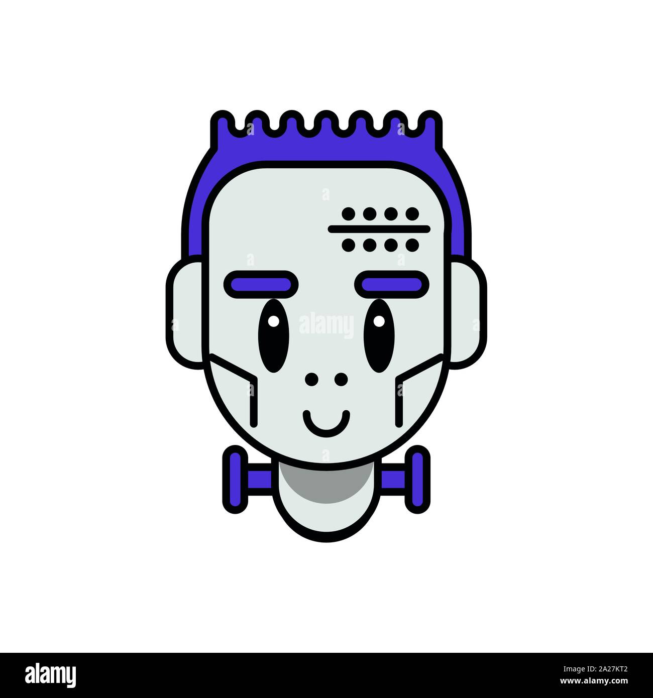 boy with frankenstein halloween costume Stock Vector Image & Art - Alamy