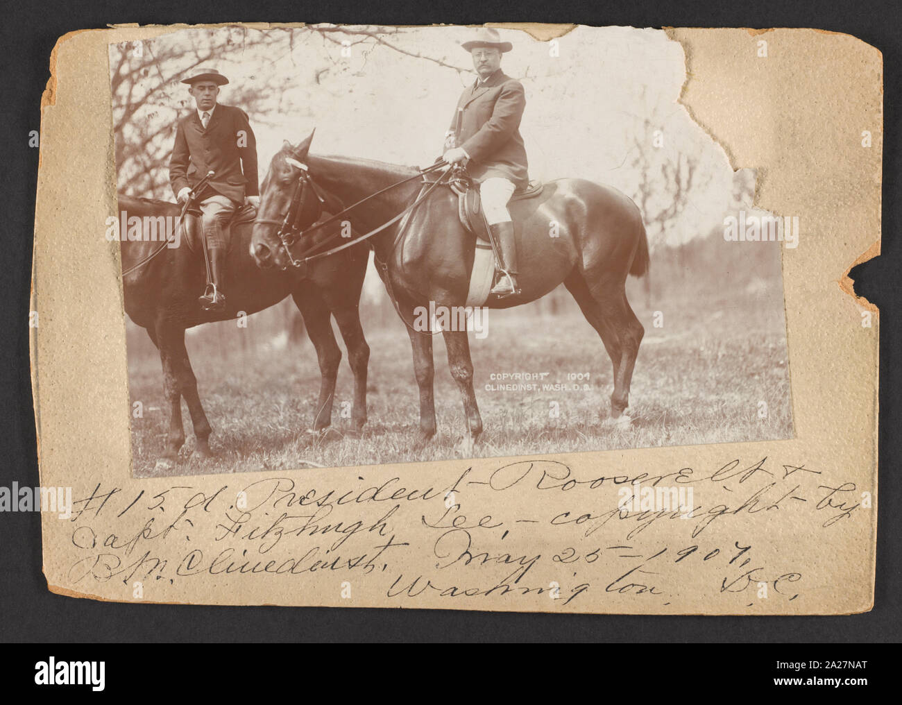 President Roosevelt & Capt. Fitzhugh Lee Stock Photo Alamy