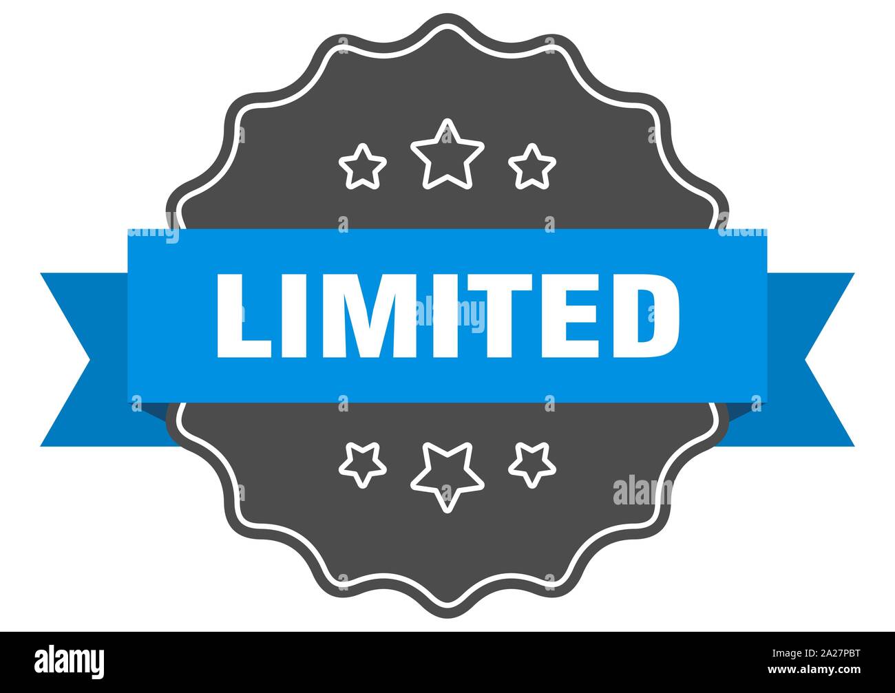 limited blue label limited isolated seal limited Stock Vector Image