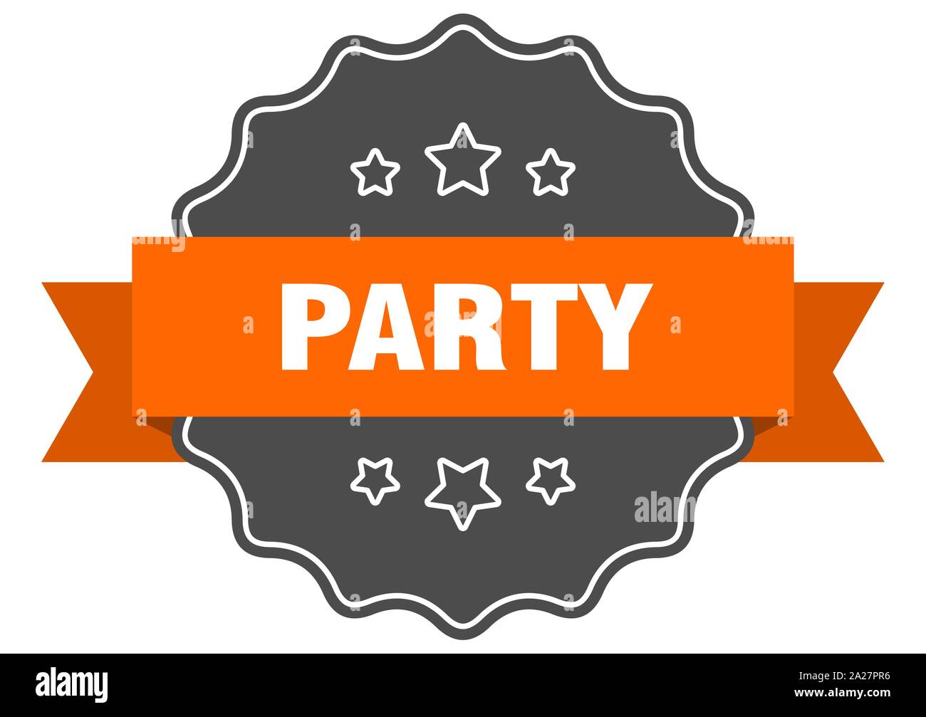 Labelled Parties party isolated seal. party orange label. party Stock Vector Image & Art ...