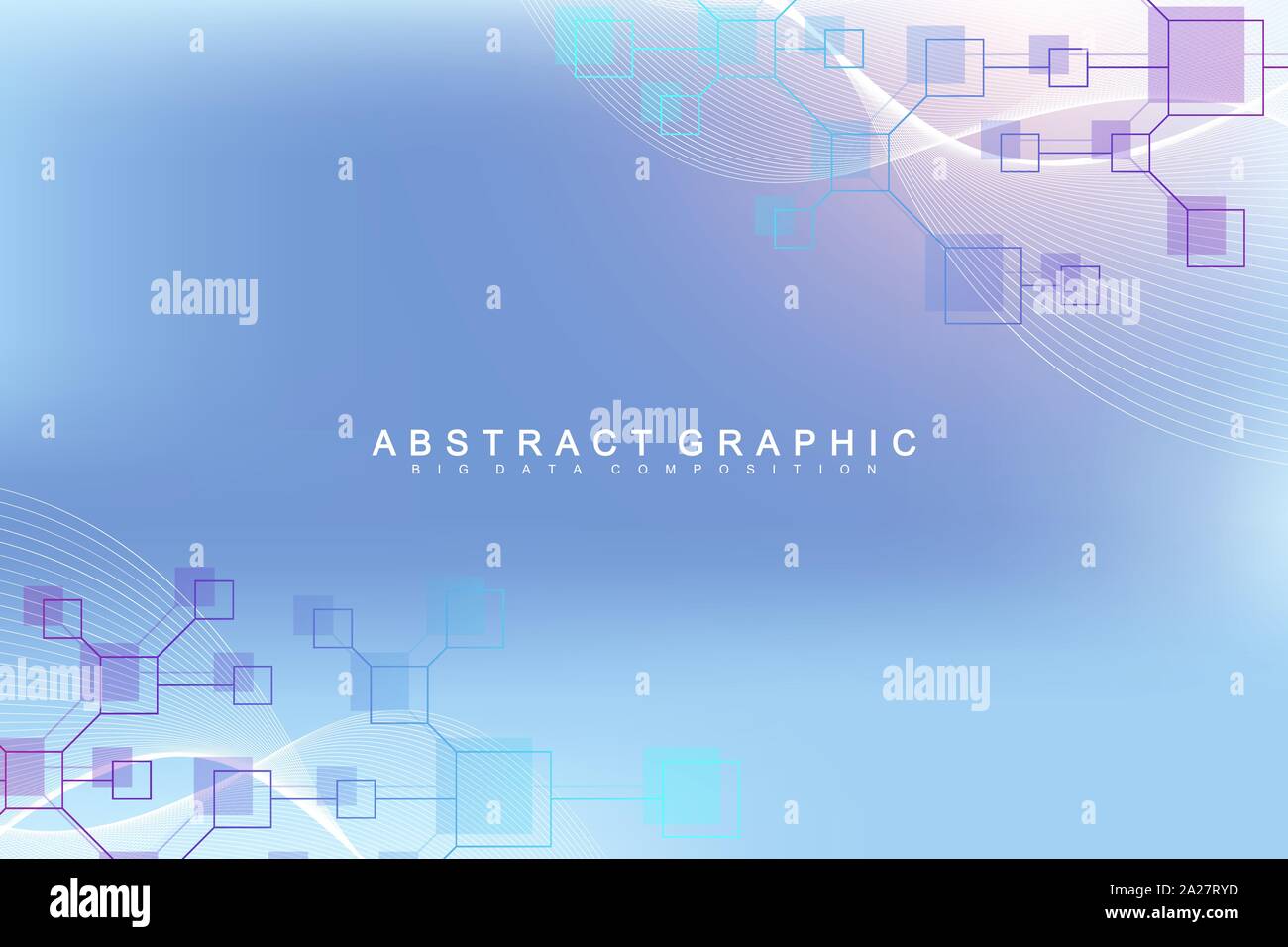 Nano technologies abstract background. Cyber technology concept. Artificial Intelligence, virtual reality, bionics, robotics, global network Stock Vector