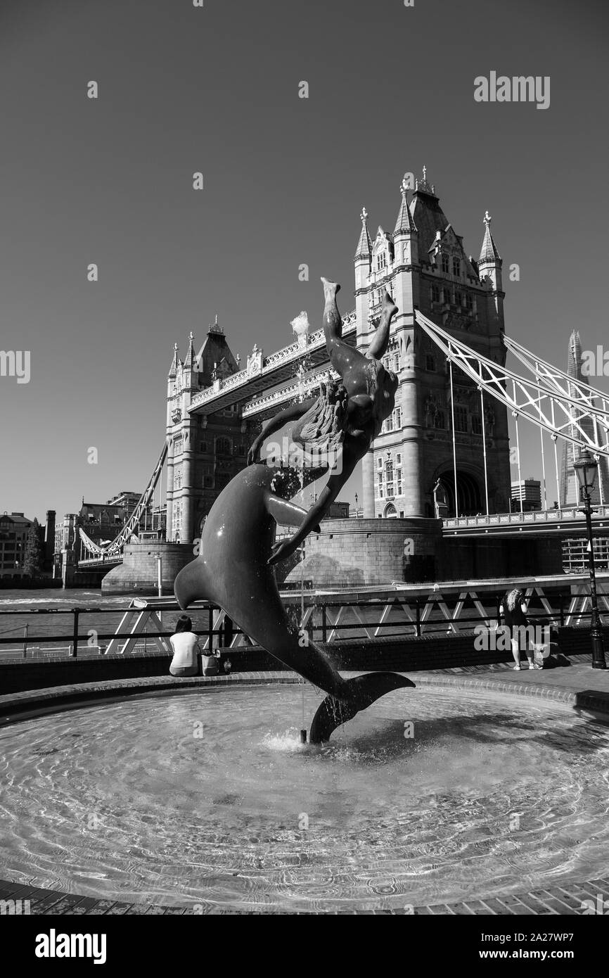 Girl with dolphin hires stock photography and images Alamy