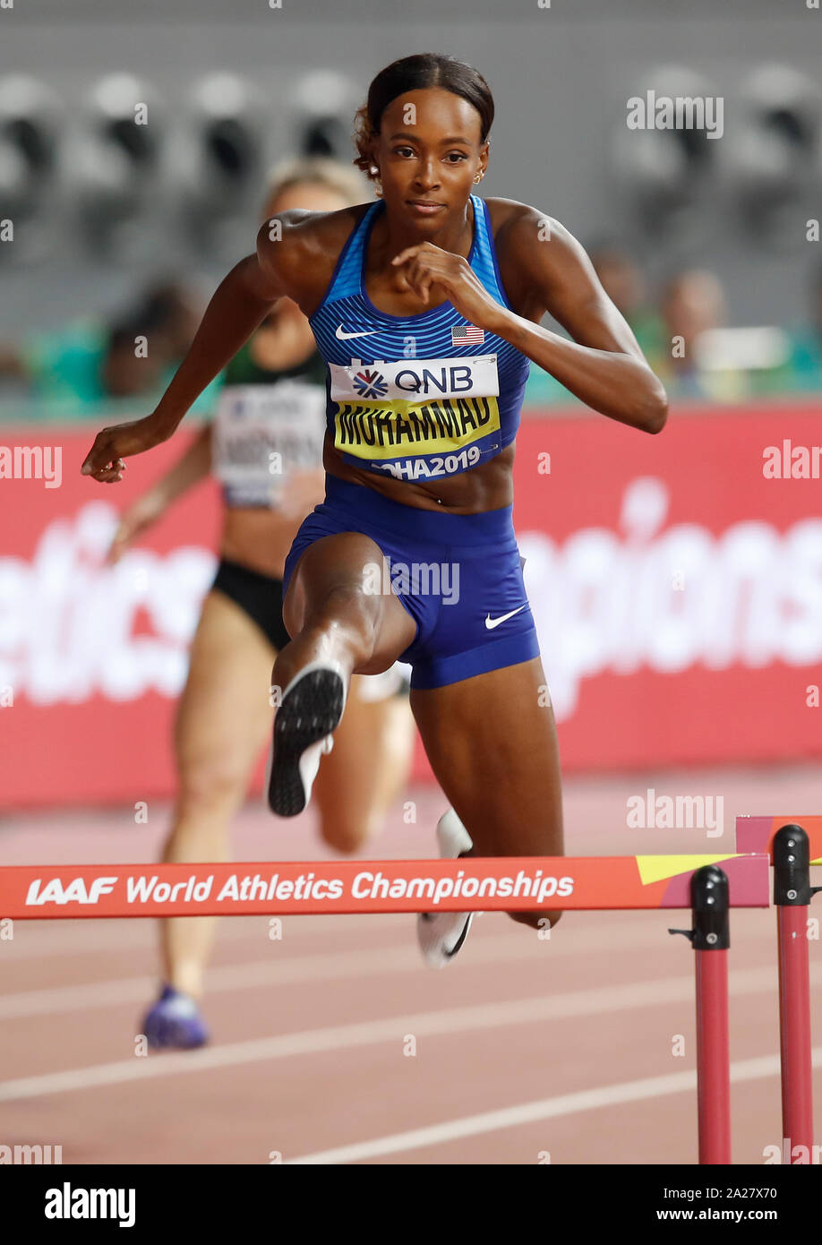 Usa S Dalilah Muhammad In The Women S 400m Hurdles Heat Five During Day Five Of The Iaaf World Championships At The Khalifa International Stadium Doha Qatar Stock Photo Alamy