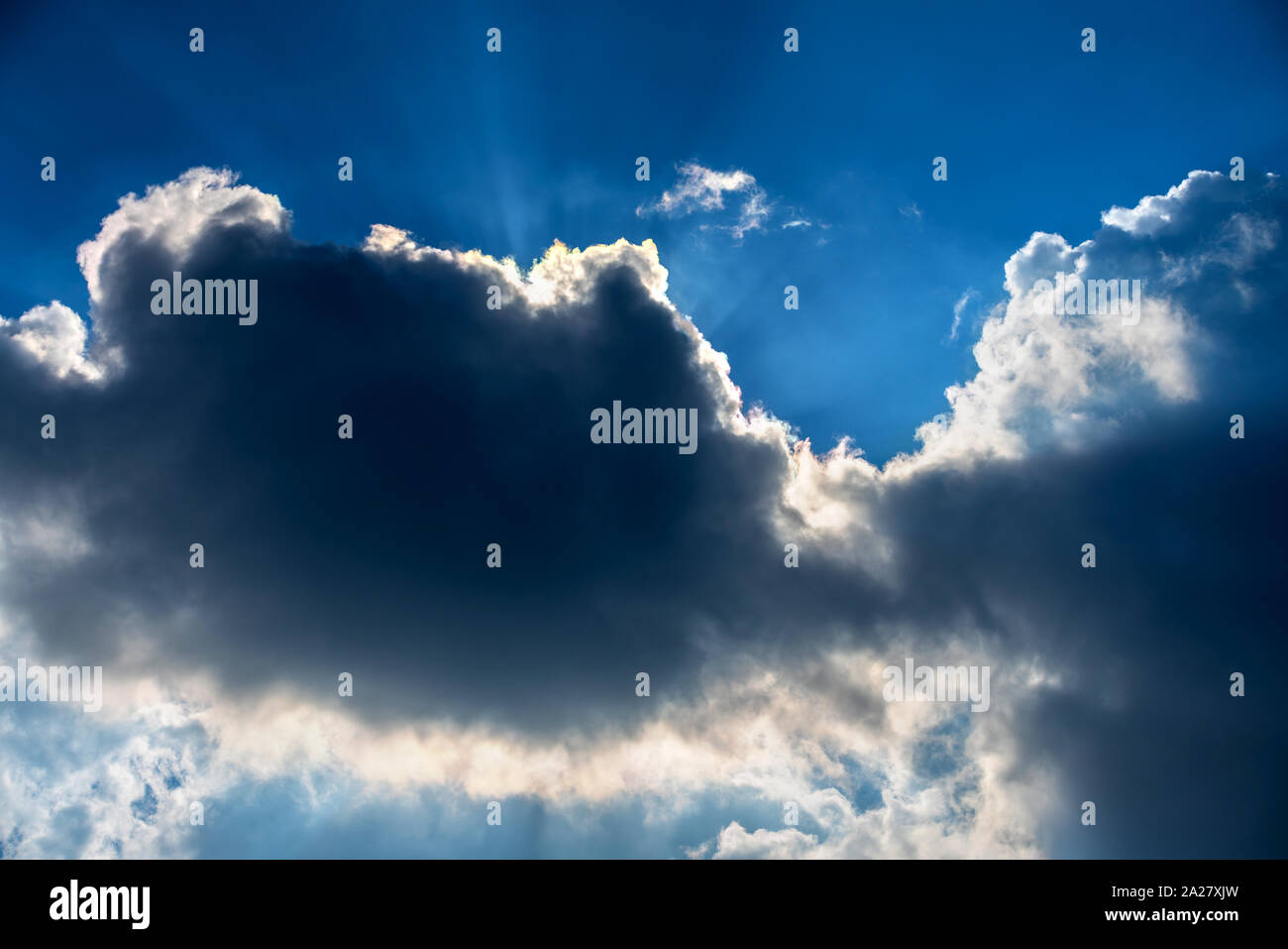 blue sky with clouds closeup, natural landscape Stock Photo - Alamy