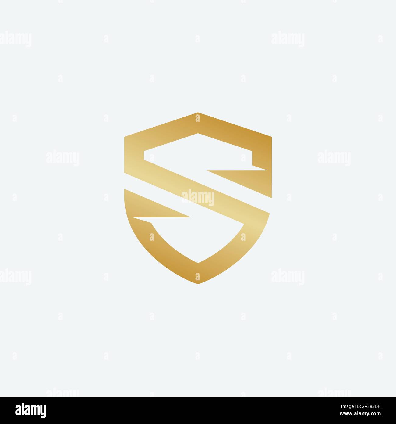shield icon design illustration, shield logo design template, security logo, protect logo icon, Shield Letter S Logo Stock Vector