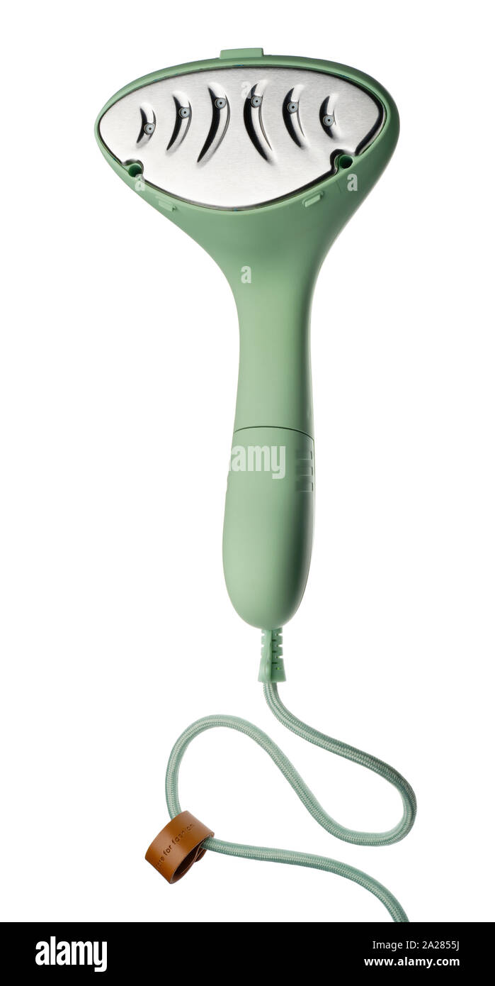 Mint green coloured clothes steamer by Steamery Stockholm. A