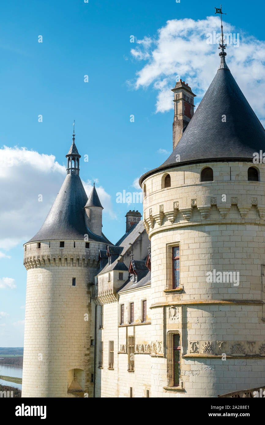 Château de Chaumont castle, Chaumont-sur-Loire, Loire-et-Cher, Centre, France Stock Photo