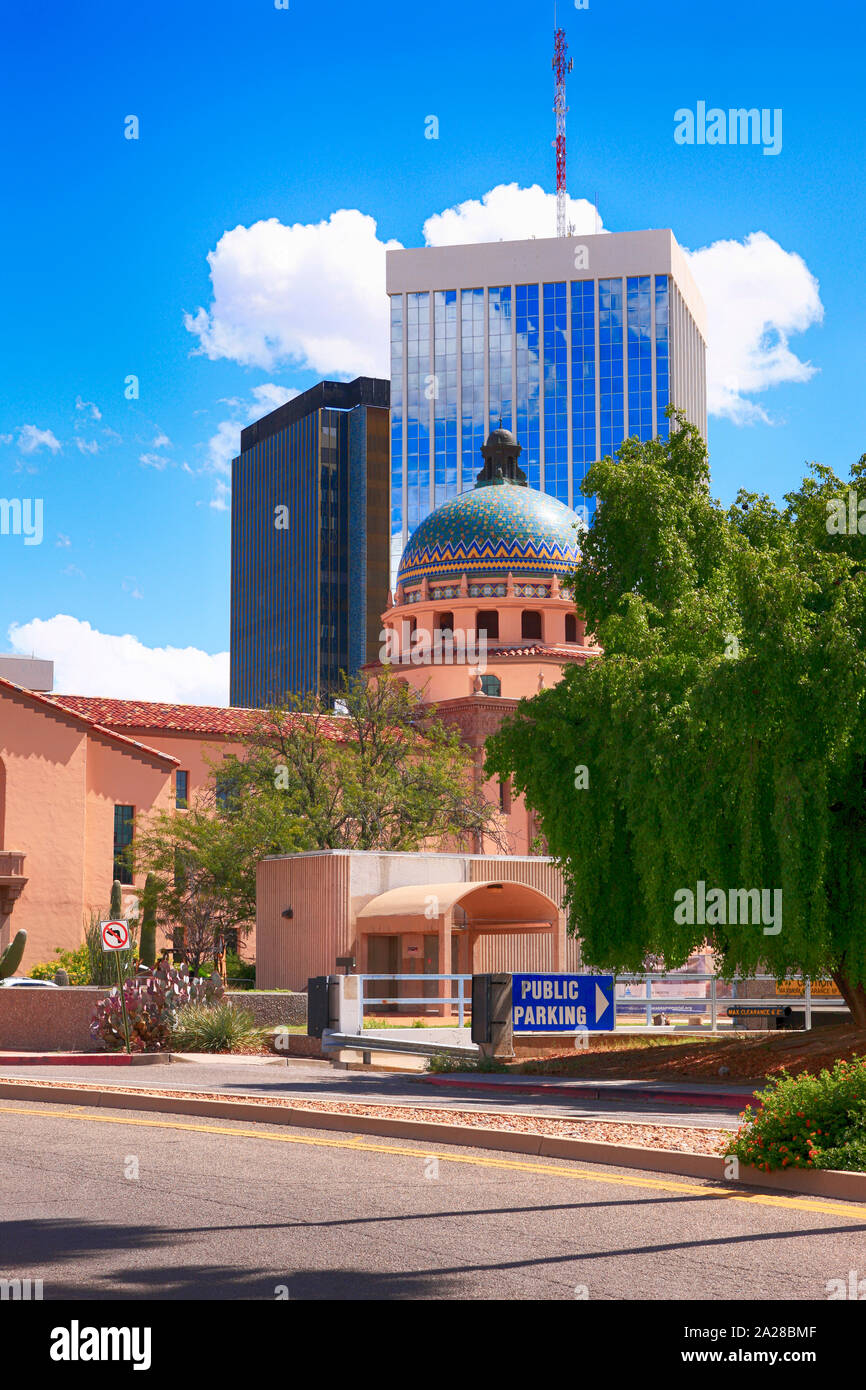 The old Pima County Courthouse in downtown Tucson AZ Stock Photo Alamy