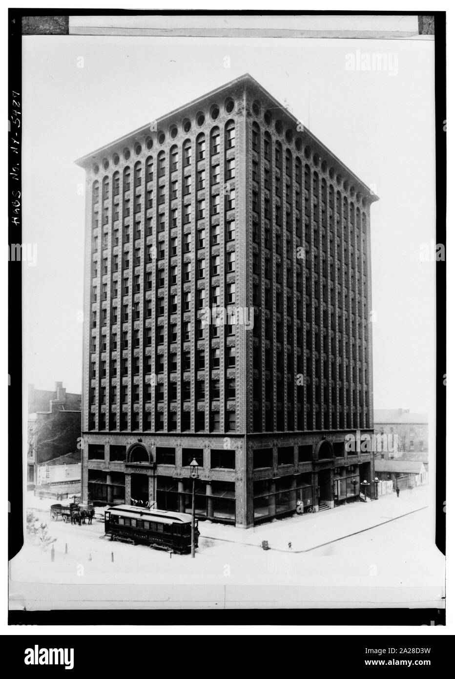 Prudential Building, 28 Church Street, Buffalo, Erie County, New York, USA. Architect Louis Sullivan; built 1894-1895.; Stock Photo