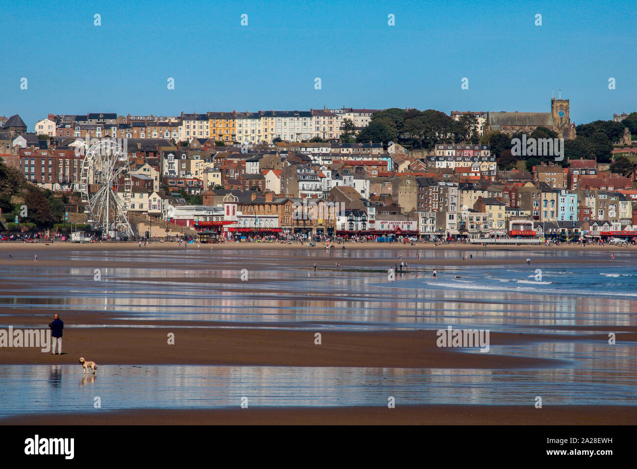 Scarborough. United Kingdom. 09.19.19. The seaside resort of Scarborough on the North Yorkshire coast in the northeast of England. Stock Photo