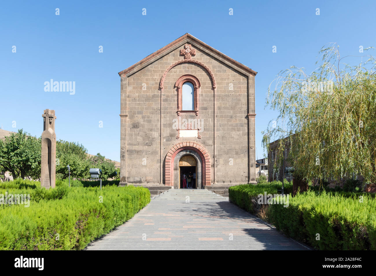 Saint Mesrop Mashtots church, Oshakan, Armenia Stock Photo