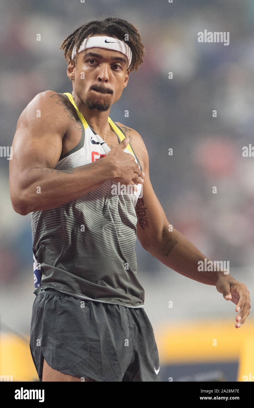 Doha, Qatar. 01st Oct, 2019. Athletics, IAAF World Championship at Khalifa International Stadium pole vault, men, final