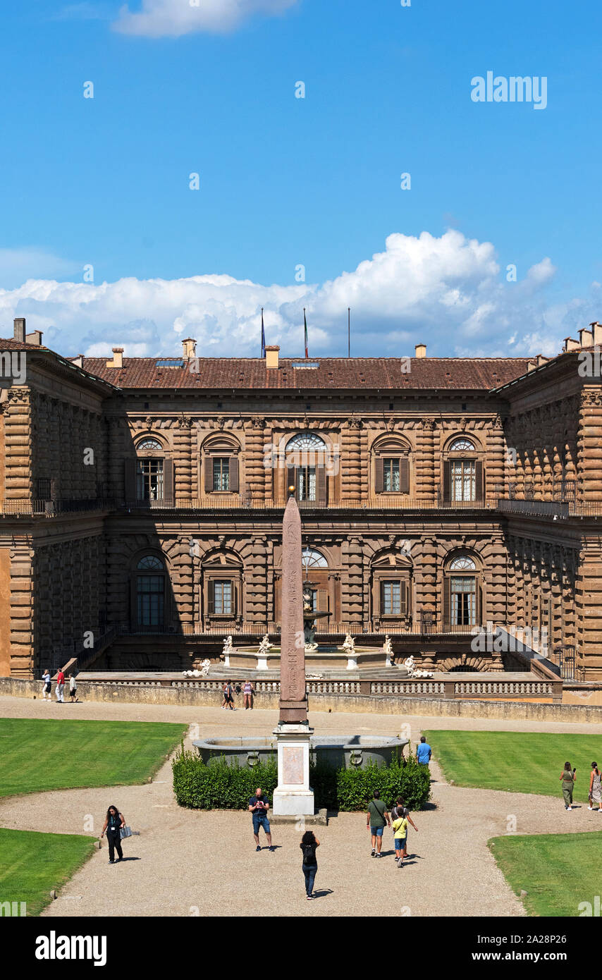 pitti palace, palazzio pitti, florence, tuscany, italy. Stock Photo